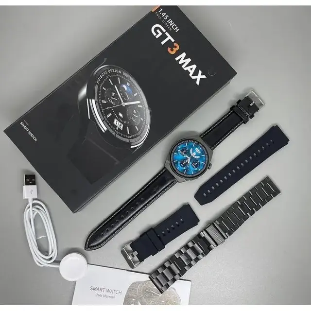 ساعة ذكية بشاشة دائرية GT3 MAX